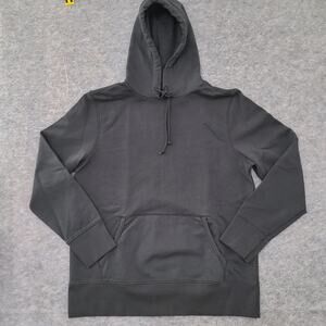 Harley Davidson Mens Hoodie Large Black Heavy Cotton New Faded Sweatshirt